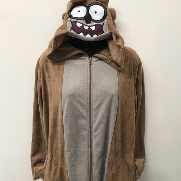 Adult Regular Show Hodded Onesie Pajamas! Unisex - Picture 6 of 8